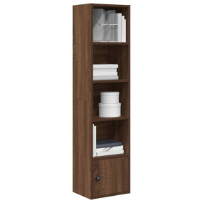 Bookcase Brown Oak Engineered Wood Medium Reversible Bo...