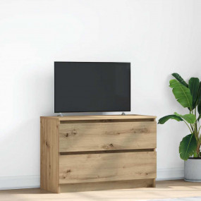 TV Cabinet Artisan Oak Engineered Wood Medium TV Cabine...