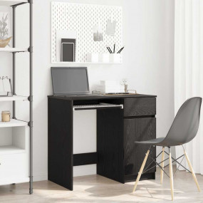 Desk Black oak Engineered wood 33.9 x 19.3 x 29.9 in St...