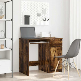 Desk Smoked Oak Engineered wood Medium Desk Rectangular