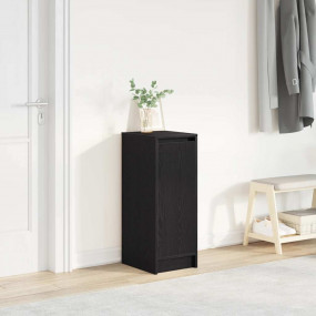 Shoe Cabinet Black Oak Engineered wood Medium Shoe Cabi...