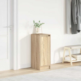 Shoe Cabinet Sonoma Oak Engineered Wood Compact Shoe Ca...