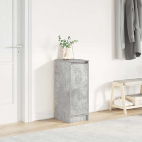 Shoe Cabinet Concrete Gray Engineered Wood Medium Shoe ...