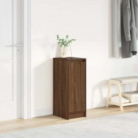 Shoe Cabinet Brown Oak Engineered Wood Medium Shoe Cabi...