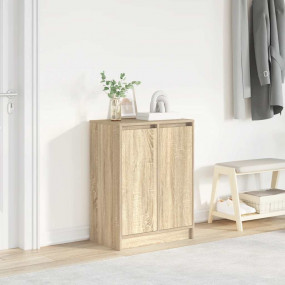 Shoe Cabinet Sonoma Oak Engineered Wood Medium Shoe Cab...