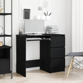 Desk Black oak Engineered wood Compact Desk Rectangular