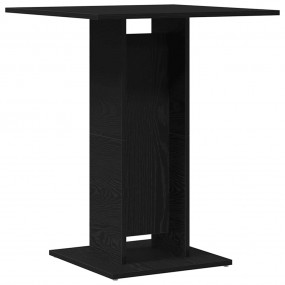 Bistro Table Black Oak Engineered Wood 23.6x23.6 in Dur...