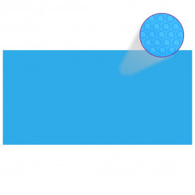 Pool Cover Blue Polyethylene 157.5 x 78.7 in Durable Po...
