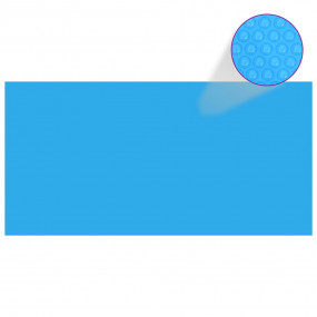 Pool Cover Blue Polyethylene 236.2 x 118.1 in Expandabl...