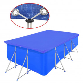 Pool Cover Dark blue Polyethylene 155.1 x 81.5 in
