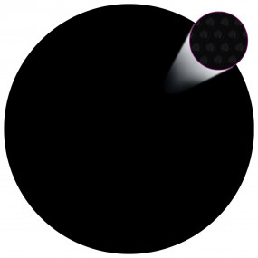 Pool Cover Black Polyethylene 20.7 ft Diameter Durable