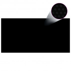 Pool Cover Black Polyethylene 192.1 x 96.1 in Lightweig...
