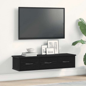 Wall Cabinet Black Oak Engineered Wood Medium Wall Cabi...