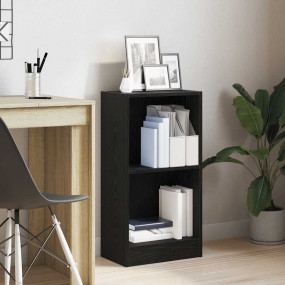 Bookcase Black Oak Engineered Wood Medium Bookcase Rect...