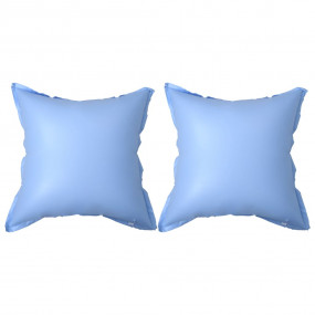 Pool Pillow Set of 2 Blue PVC 43.3 in x 43.3 in