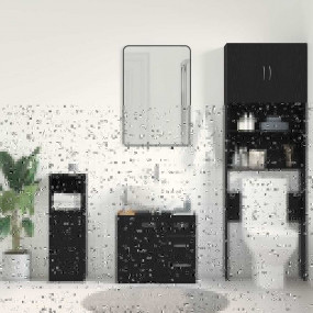 Sink Cabinet Black Oak Engineered Wood Medium Sink Cabi...