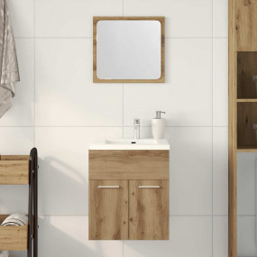 Bathroom Furniture Set Artisan Oak Engineered wood, gla...