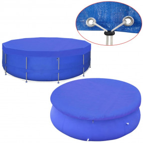 Pool Cover Dark blue Polyethylene Fits pools up to 16.4...