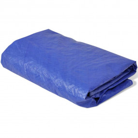 Pool Cover Dark Blue Polyethylene 21.3 ft Diameter