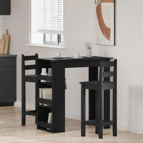Bar Table Black oak Engineered wood Bar Table Rectangul...