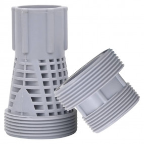 Hose Connector Set of 2 Grey Plastic Durable Hose Conne...