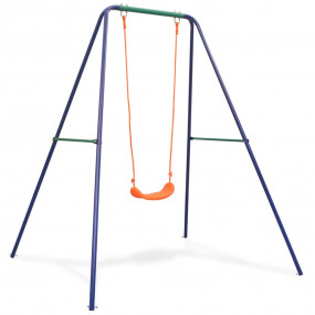 Single Swing Blue, Green, Orange Steel and Plastic Sing...