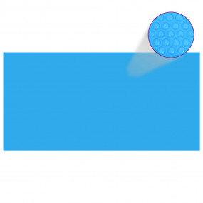 Pool Cover Blue Thick PE film with air chambers Large