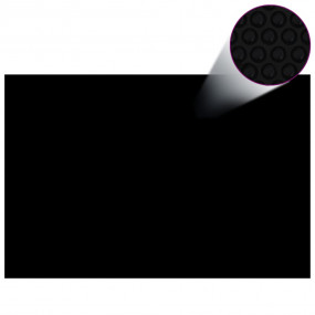 Pool Cover Black PE film with air chambers Large Water-...