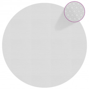 Pool Cover Grey Polyethylene 150.4 in Adjustable Armres...