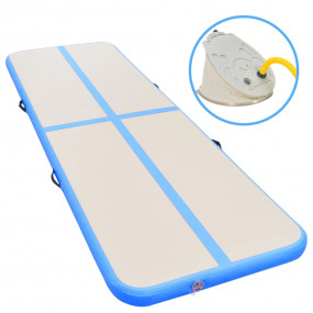 Inflatable Gymnastics Mat with Pump 118.1"x39.3"x3.9" P...