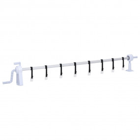 Pool Cover Roller White Plastic Adjustable Telescopic t...
