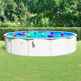 Swimming Pool White Steel Large UV-resistant materials