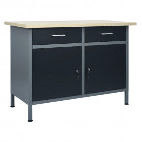 Workbench Black 47.2"x23.6"x33.5" Steel