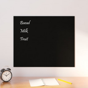 Imag:Wall-mounted Magnetic Board Black 23.6x19.7 Tempered Glass