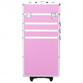 Make-up Trolley Aluminum Pink