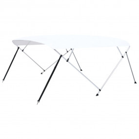 4 Bow Bimini Top White 95.7"x(90.6"-96.1")x53.9"