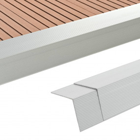 5 pcs Decking Angle Trims Aluminum 66.9" Silver
