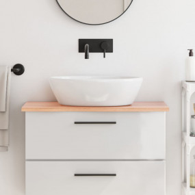 Bathroom Countertop Light Brown 31.5"x11.8"x0.8" Treate...