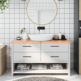 Bathroom Countertop Light Brown 55.1"x23.6"x(0.8"-1.6")...