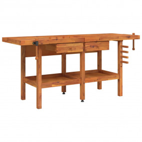 Workbench with Drawers and Vices 75.6"x24.4"x32.7" Soli...