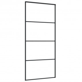 Sliding Door Frosted ESG Glass and Aluminum 35.4"x80.7"...
