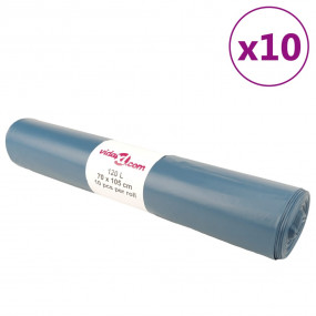 Bin Bags 100 pcs Blue 31.7 gal