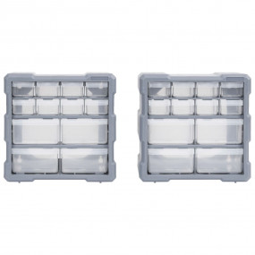 Multi-drawer Organizers with 12 Drawers 2 pcs 10.4"x6.3...