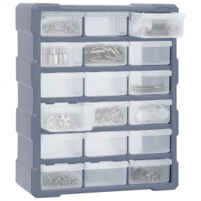 Multi-drawer Organizer with 18 Middle Drawers 15"x6.3"x...