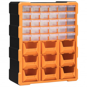 Multi-drawer Organizer with 39 Drawers 15"x6.3"x18.5"
