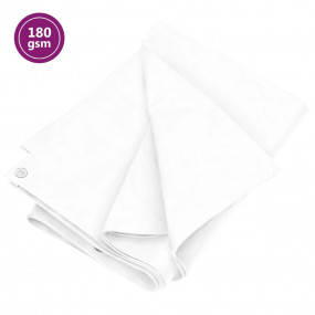 Tarpaulin 0.6 oz/ft 13.1'x13.1' White HDPE