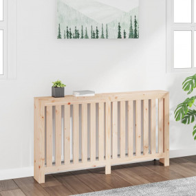 Radiator Cover 60.2"x7.5"x33.1" Solid Wood Pine