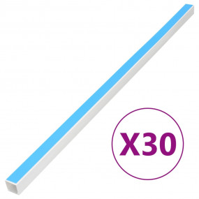 Cable Trunking Self-Adhesive 1.6"x1.6" 98.4' PVC