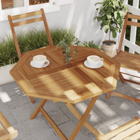 Table Top 31.5"x31.5"x1" Octagonal Solid Wood Teak