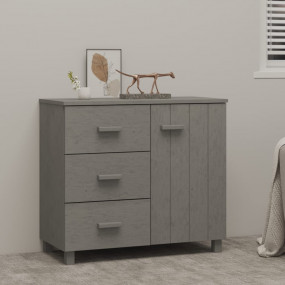Sideboard HAMAR Light Gray 35.4"x15.7"x31.5" Solid Pine...